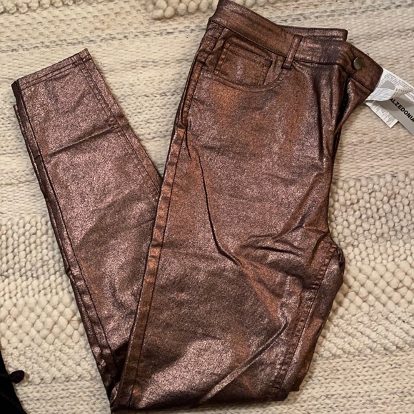 Denim - Metallic  Broze/Gold Jeans. L